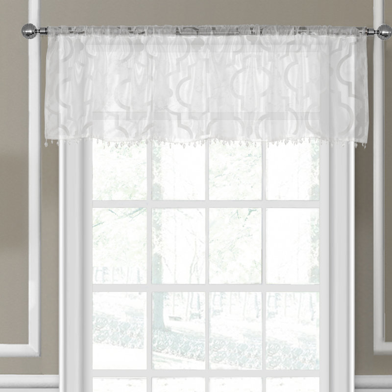 Cantonnière 52 po Bezu, Blanc