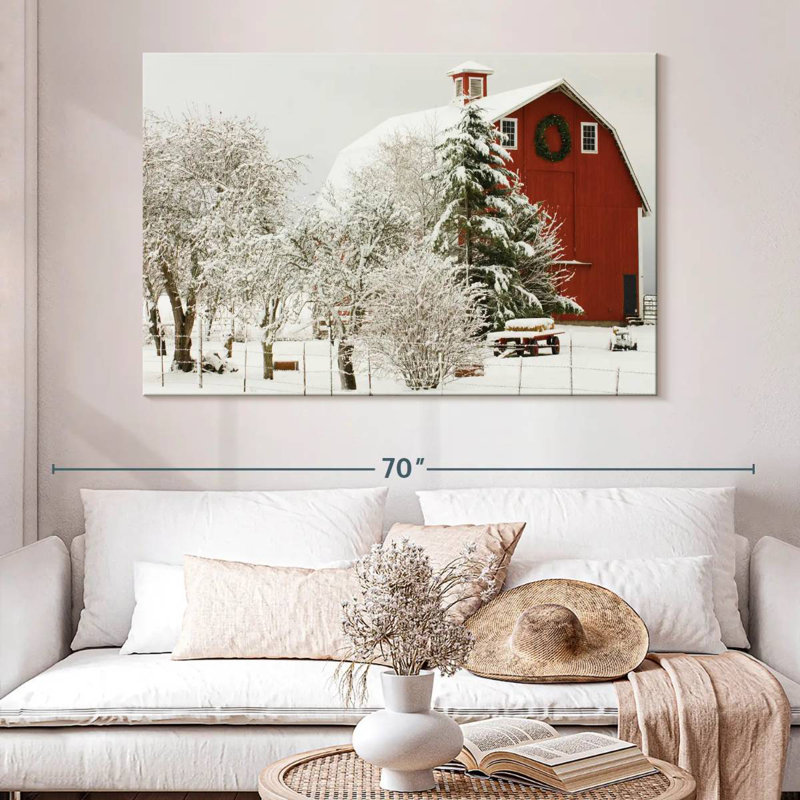 Lilie Festive Barn, 34" H x 51" W