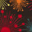Tapis noir / rouge en laine touffeté à la main à motif abstrait Amier-31779681