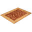 Tapis unique brun / beige noué à la main 9 pi 1 po x 11 pi 10 po Vianni Eclectic