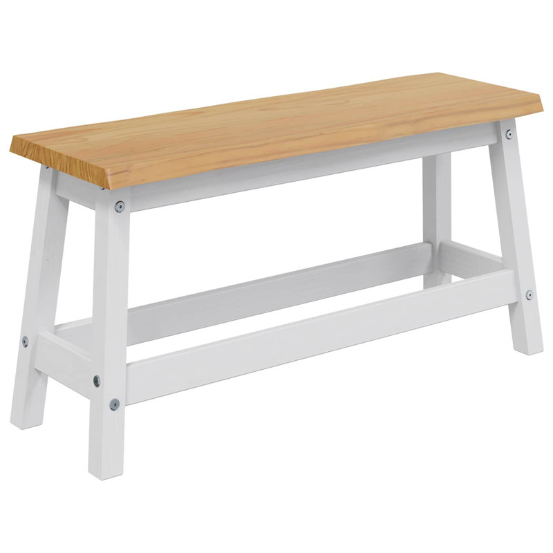 Storage Bench, White/Natural