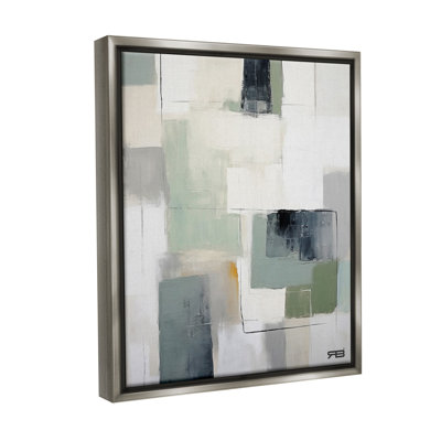 "Abstract Gray Shapes" par RB sur toile