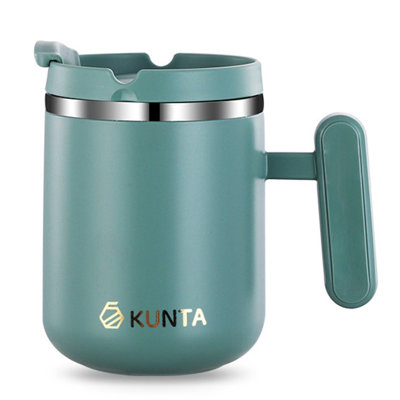 15 oz Coffee Mug, Vacuum Insulated Camping Mug with Lid, Double Wall Stainless Steel Travel Tumbler Cup, Thermal Coffee Mug, Powder Coated