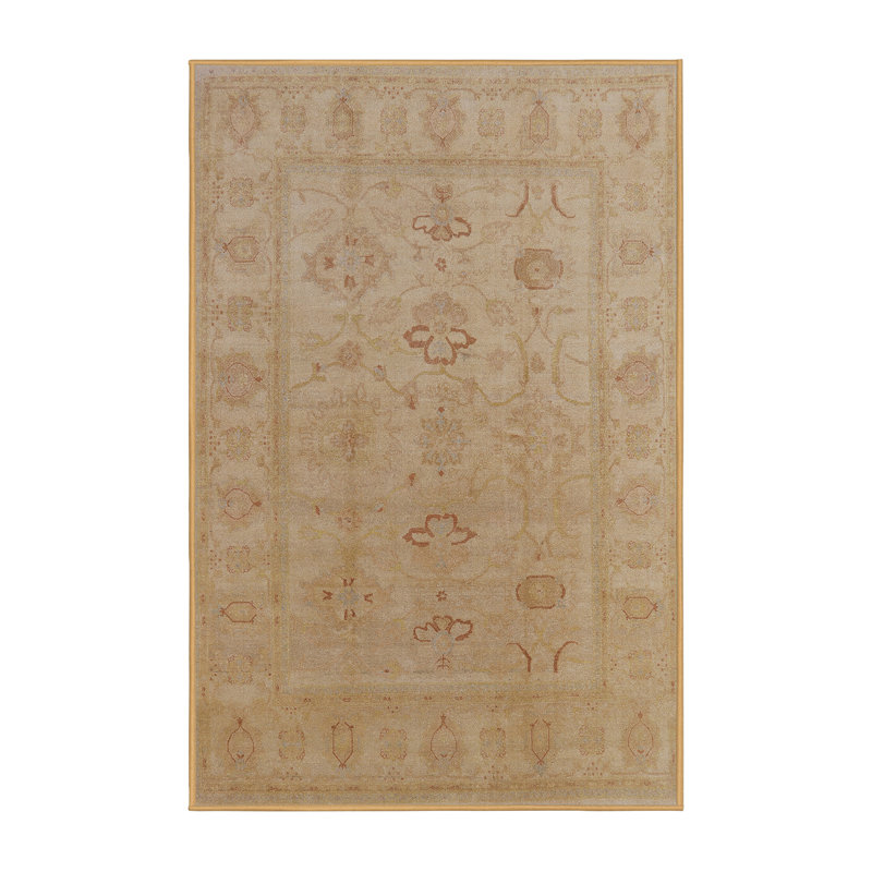 Tapis beige Ghugas, Rectangle 2 pi x 4 pi