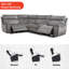 Filton 4 Seater Reclining Sofa & Chaise-99020371