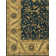 Kamala Wool Oriental Area Rug in Blue/Olive/Beige