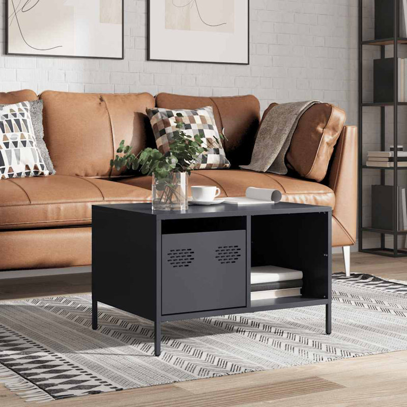 Withernsea Coffee Table with Storage, Anthracite