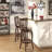 Morgan Swivel Upholstered Counter Stool with Solid Wood Frame-753076517-798800188