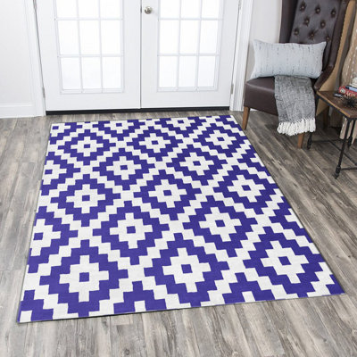 Luxurious Woven Carpet, 4.6 x 7.2 Feet | 100% Polyester, Non-Slip Felt Dot Underside, 0.4 in Pile Height | Machine Washable, Durable Raschel Knitting, Digital Printing | Perfect for Living Room & Bedroom Décor