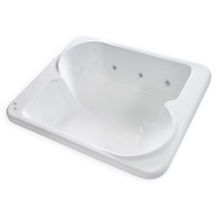 36'' x 36'' Drop-In Whirlpool Acrylic Bathtub