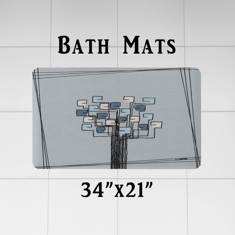 Rideau de douche Sharin, Blanc / gris, H 93 po x l 70 po