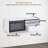 Wall Mount Salon Storage Cabinet, Professional Styling Station with 3 Metal Tool Holders-1667790210