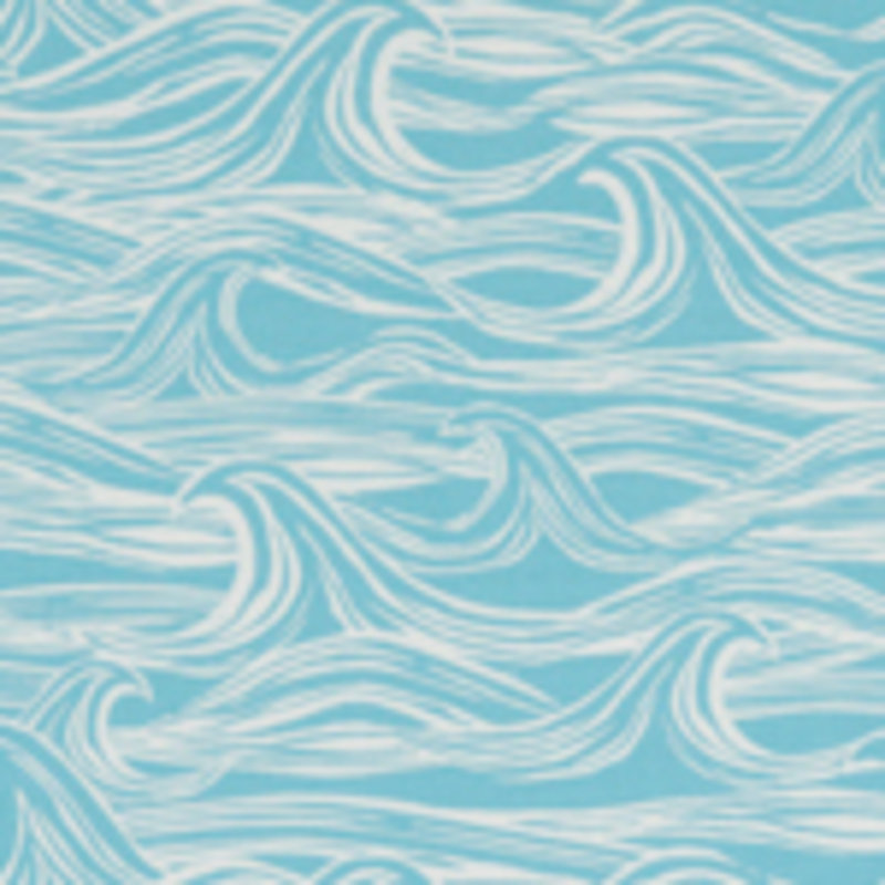 Land and Sea Surf Fabric, Aqua