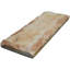 3.75" x 9.5" Marble Decorative Accent Tile in Brown/Ivory/Tan