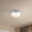 Pebble 8-in Silver dimmable LED Flush Mount-1996249238