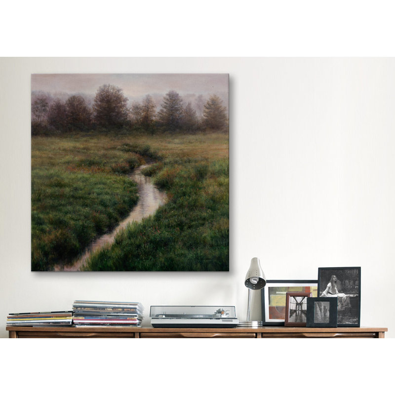 "matinée solitude" par reproduction d’art sur toile Kathie Thompson, H 12 po x l 12 po x P 0,75 po