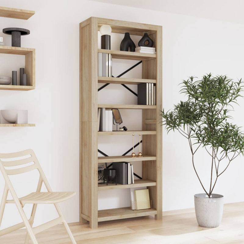Vicenza Bookcase, (7 Shelves) 78.7" H x 31.5" W x 11.8" D