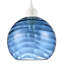Modern Designer Circular Ribbed Glass Non Electric Pendant Lamp Shade-1097597205