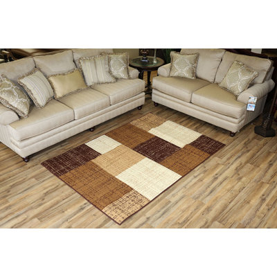 Geometric Square Contemporary Area Rugs