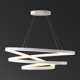 Yasmine Single Light Metal Dimmable LED Geometric Chandelier
