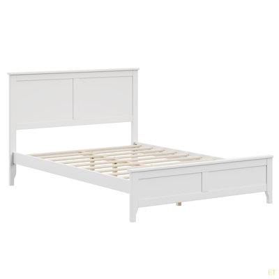 Seadrift Solid Wood Platform Bed - 650lb Capacity, Adjustable Base Ready, No Box Spring, Coastal Finish