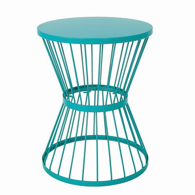 Table d'appoint en acier inoxydable 16 po