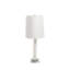Janelle 26.5" Antique Brass/White/Clear Table Lamp