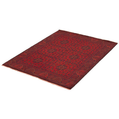Moniqua One-of-a-Kind 4'11" X 6'6" New Age Wool Area Rug in Red
