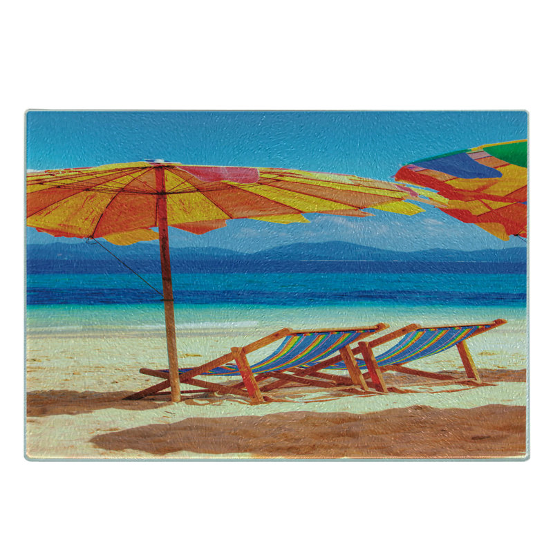 Planche à découper en verre trempé Ambesonne
