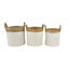 Ensemble de 3 paniers en ruppie maritime Dominic