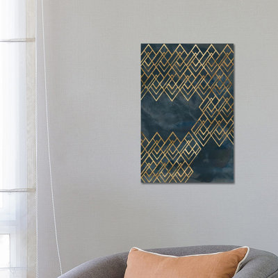 Reproduction d’art sur fond bleu « deco »