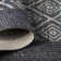 Town & Country Terra Nalani Textured Diamond Area Rug Midnight Blue