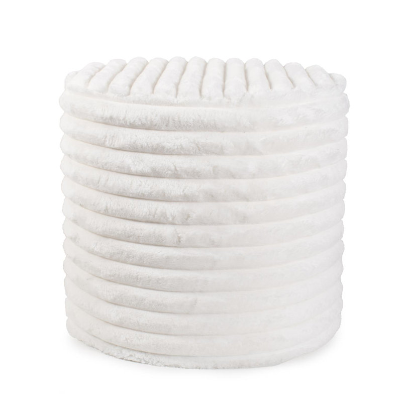 Camesha No Tip Cylinder Short Shar Pei White, White Polyester