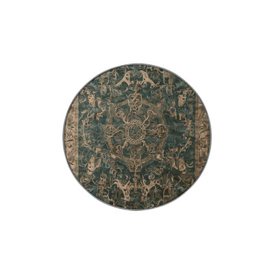 Machine Washable Brown Area Rug