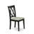 5 Piece Dining Table Set for 4 Includes a Rectangle Kitchen Table with Butterfly Leaf and 4 Linen Fabric Kitchen Dining Chairs, Black-706672036-706672039-786436456