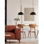 Luminaire suspendu dôme 1 lumière Elias - avec intérieur champagne doré-100943203-109739777