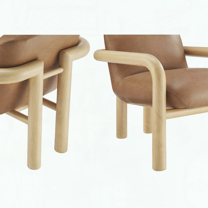 Fauteuil d'appoint Modern, Bois naturel