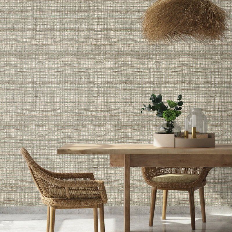 Salt Fondo Wild Grass Effect Wallpaper Roll, Green