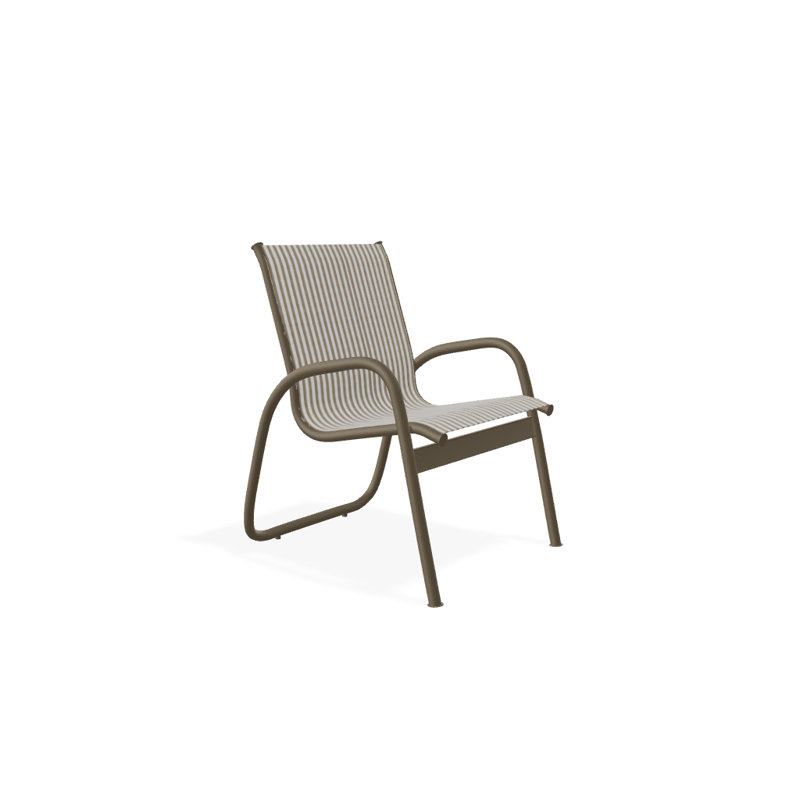 Fauteuil de patio Gardenella, Bois de plage texturé, Brun clair