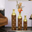 Ensemble de 3 vases décoratifs en métal