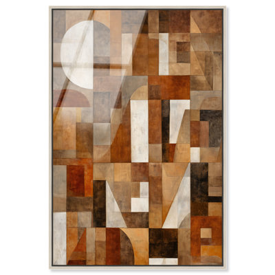 «Desert Modernism I», reproduction d'art acrylique encadrée par Art Remedy, cadre argenté, 20 x 30