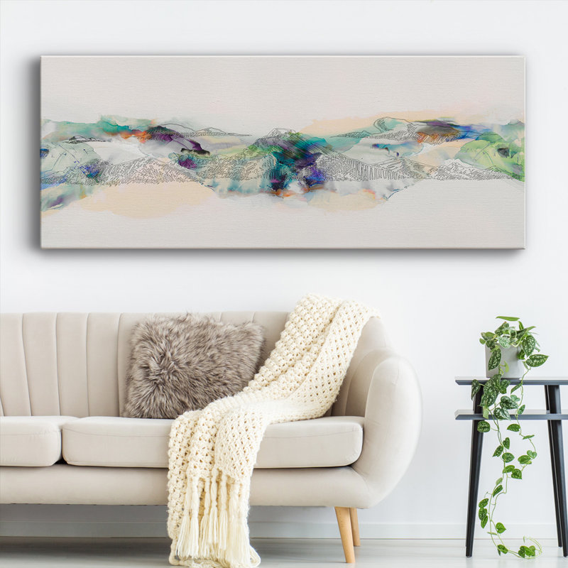 " Abstract Mountain Range ", 8" H x 20" W x 1.5" D
