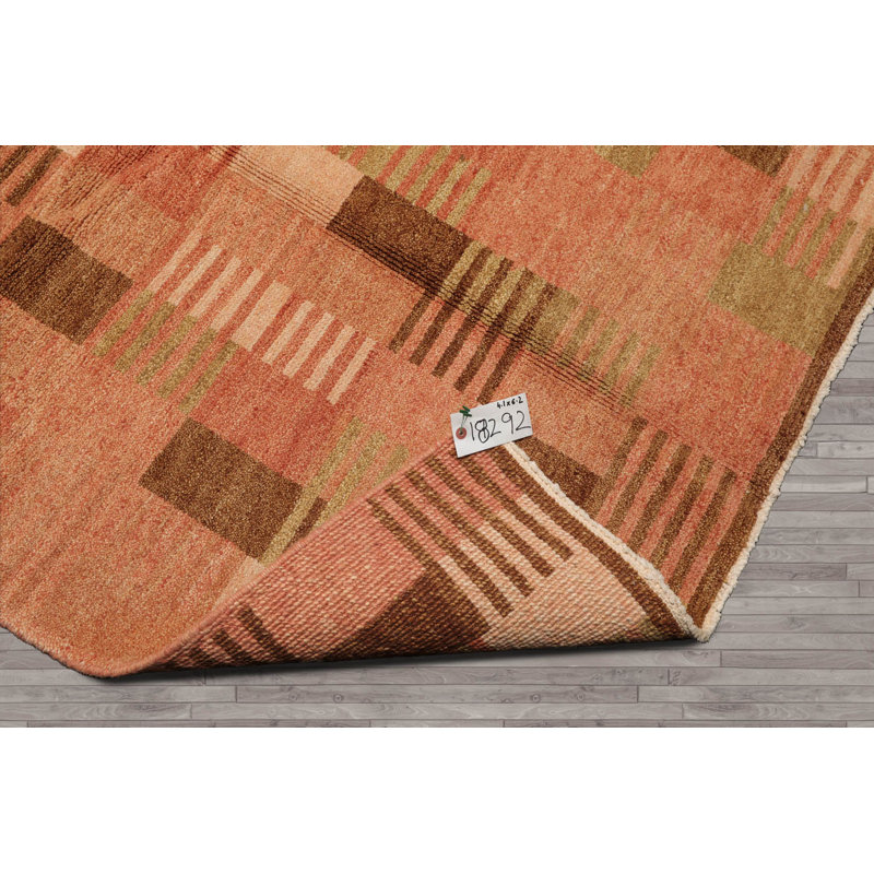 Siwar One-of-a-Kind Rectangle 4'1" X 6'2" 1980s Wool Area Rug in Rose