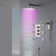 Trialo Solid Brass Color Changing LED Rain Shower Dynamic Lighting and Relaxing Rainfall Experience