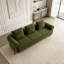 Canapé moderne 3 places avec 3 coussins, vert-905427076