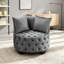 Chaise d'appoint contemporaine rembourrée et capitonnée-156031266