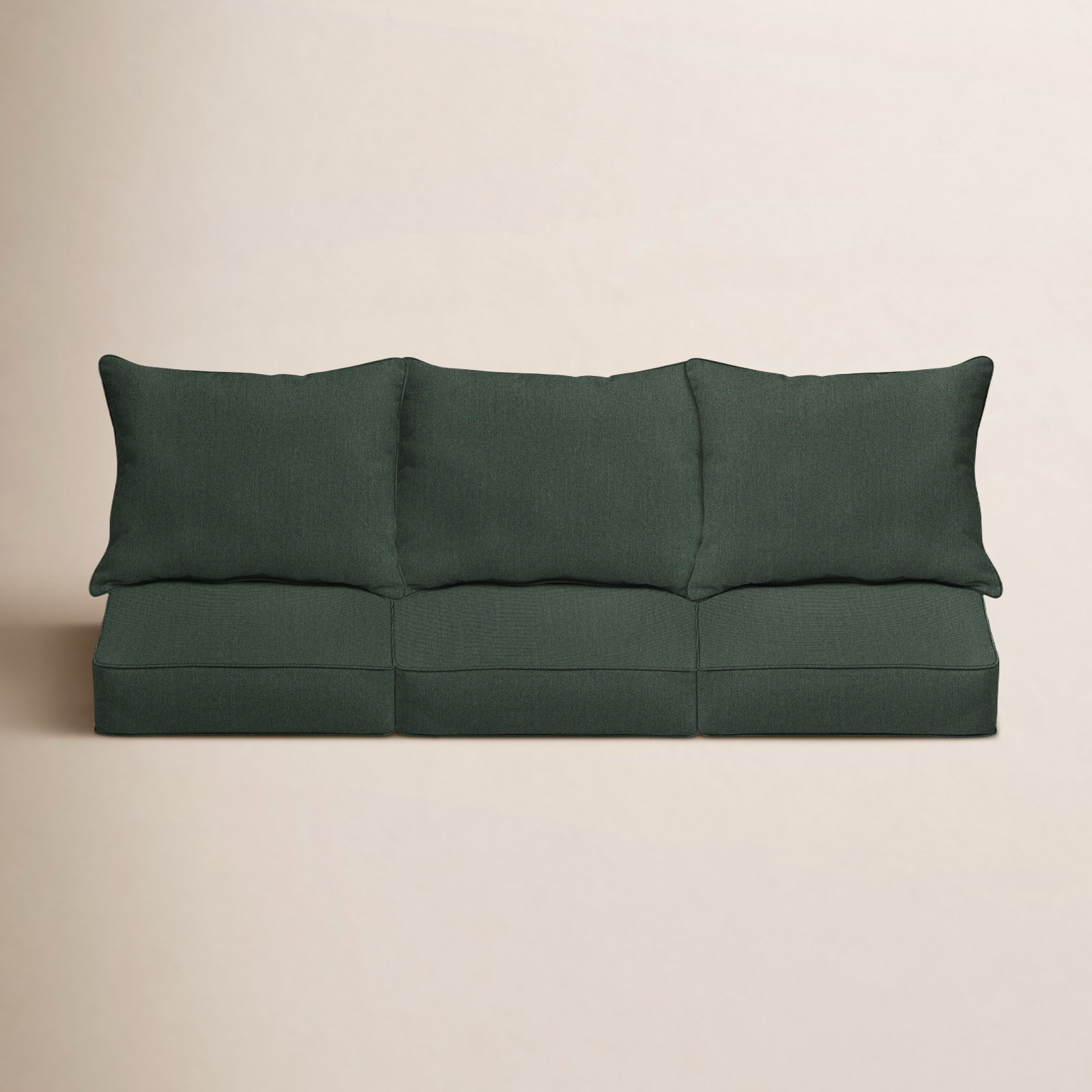 Davana Outdoor Sofa, Dark Green, 29" W x 27" D