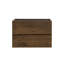 Armoire murale sans lavabo en noyer - 30 W 105, 2 tiroirs, pré-assemblé, meuble-lavabo tendance, grand tiroir 105, noyer, armoire gracieuse,