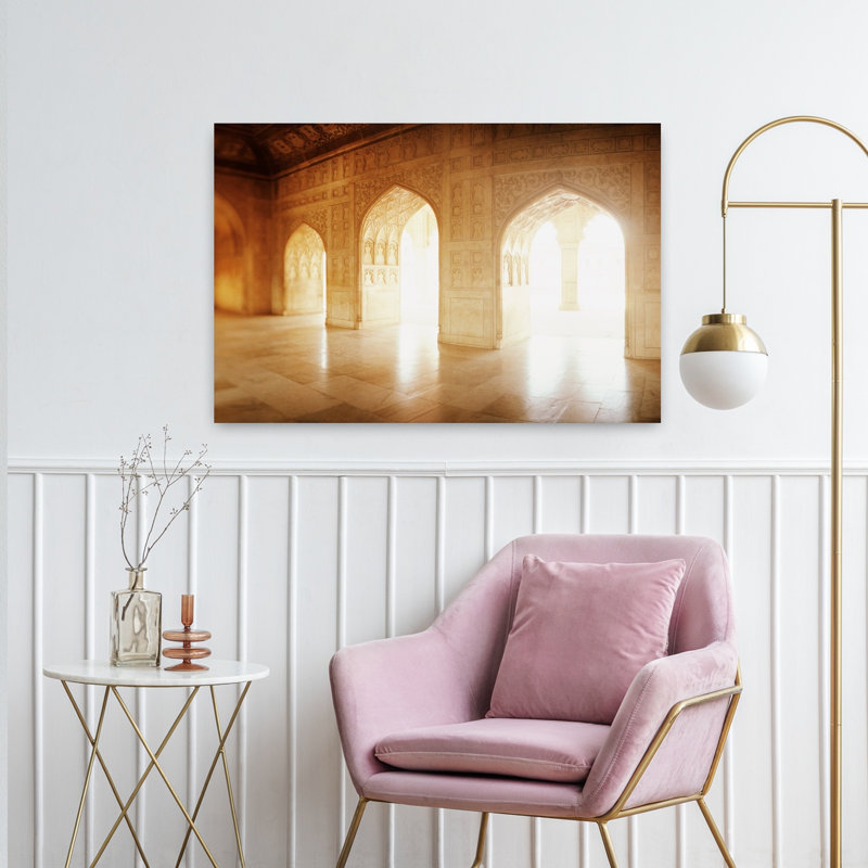 Intérieur d'un hall d'entrée, Fort Agra, Uttar Pradesh, Inde, H 24 po x l 36 po