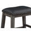 Ensemble de table à hauteur de comptoir multifonctionnelle 5 pièces avec 4 tabourets garniture cloutée en similicuir-1538385315-1538385313